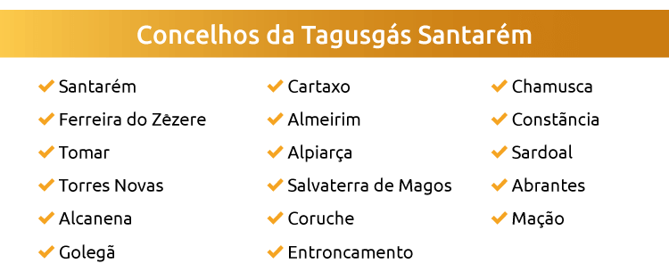 Concelhos Tagusgás Santarém