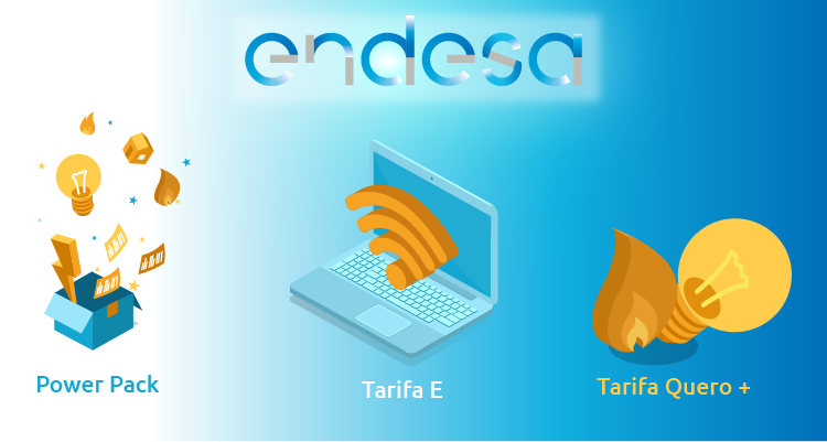 Tarifas Endesa: Quero +, Tarifa E e Power Pack